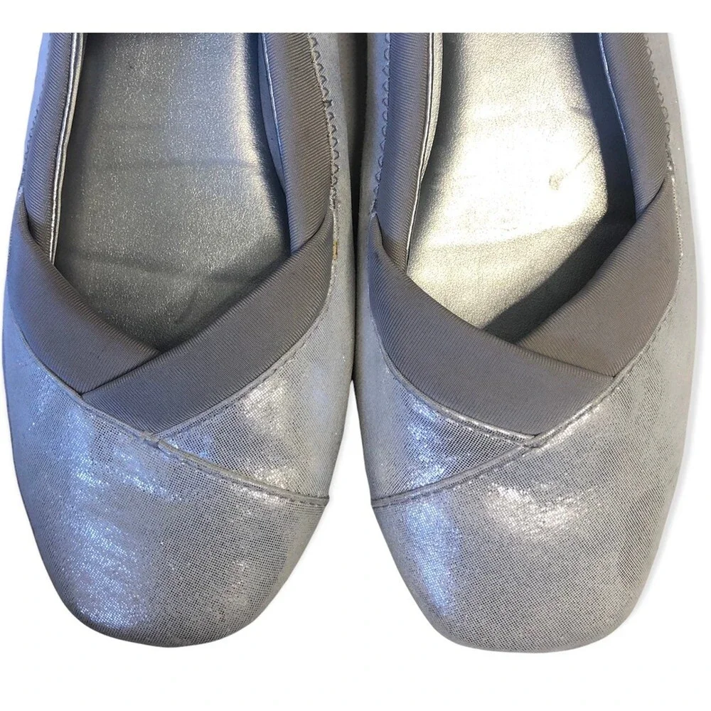 Hush Puppies Girls Silver Strappy Gemma Ballet Flat